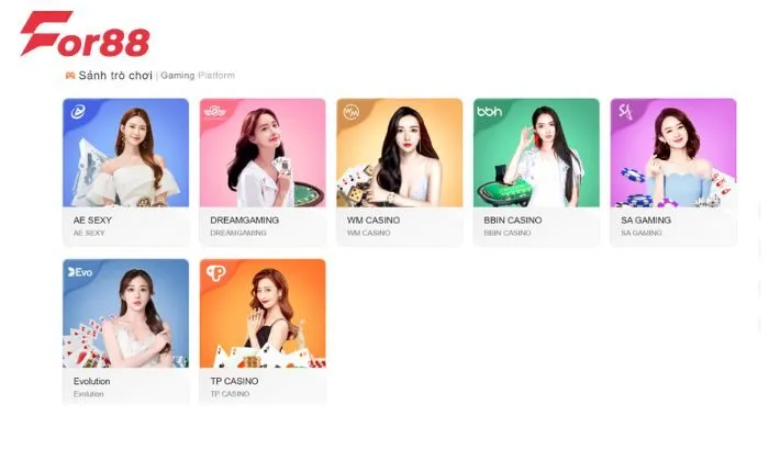 BBIN Casino For88 Tìm hiểu thông tin tổng quan về sảnh game BBIN Casino For88