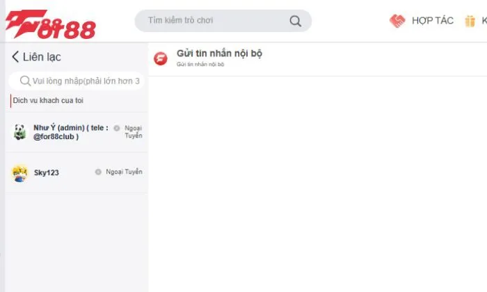 Dịch vụ chăm sóc khách hàng For88 là khả năng hỗ trợ tay cược 24/7