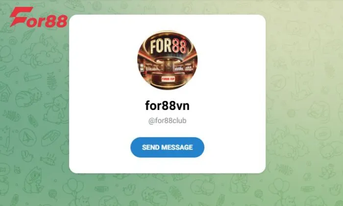 Kết nối qua telegram là một trong những cách chăm sóc khách hàng For88 phổ biến nhất