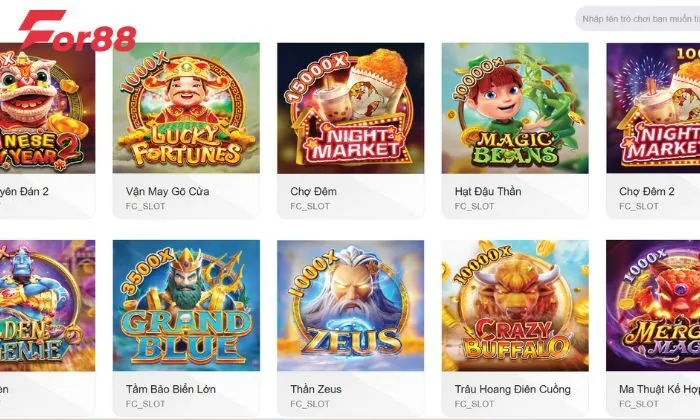 FCS nổ hũ For88 FCS nổ hũ đang nhận được rất nhiều sự yêu thích từ các cược thủ