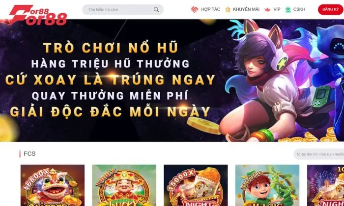 FCS nổ hũ For88 Bí quyết hiệu quả giúp người chơi luôn thắng khi tham gia FCS nổ hũ For88