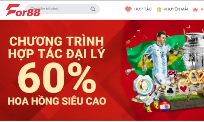 hợp tác đại lý For88 Đăng ký trở thành hợp tác đại lý For88
