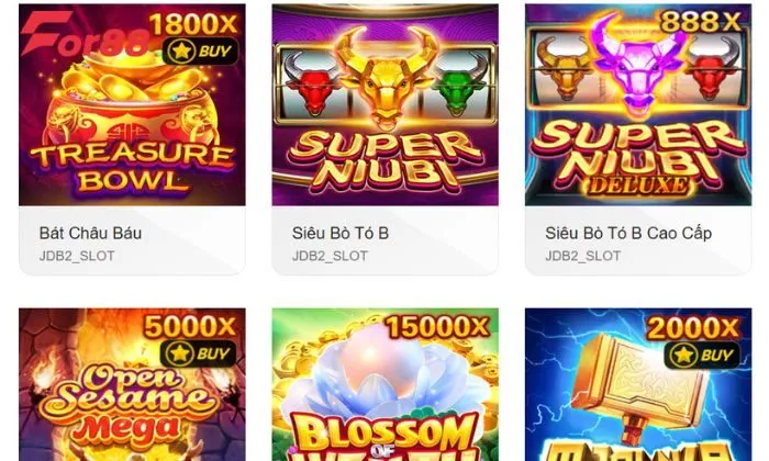 JDB hiện là sảnh game hiệu giải trí được đông đảo người chơi tại For88