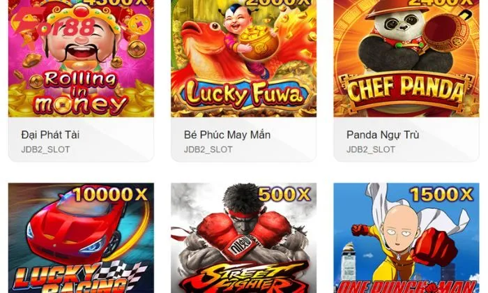 Các tựa game hot nhất tại JDB nổ hũ For88