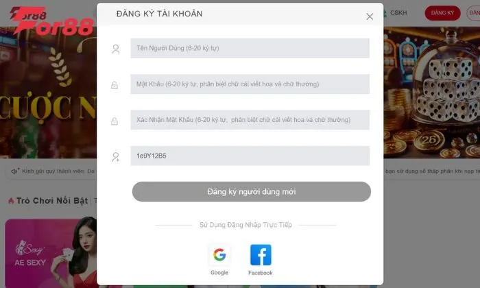 Đăng ký tham gia chơi game thuộc Jili bắn cá For88