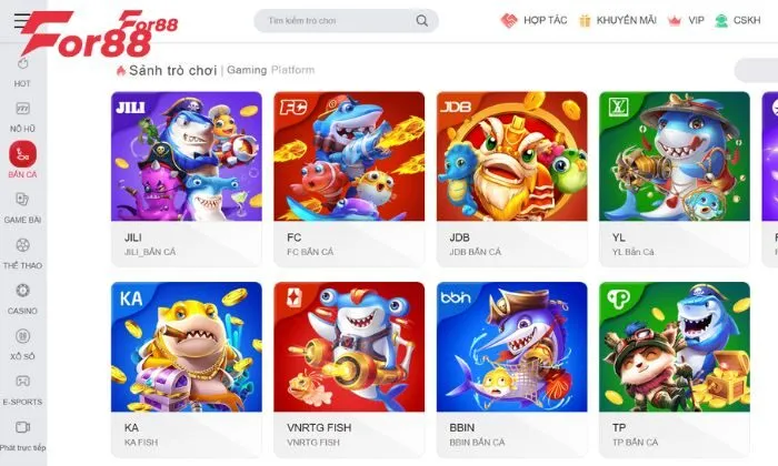 Lựa chọn Jili bắn cá và bắt đầu