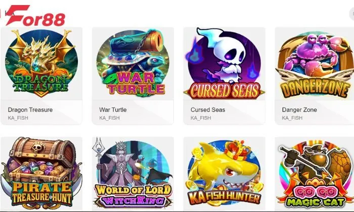 KA Fish For88 đa dạng trải nghiệm cho khách hàng