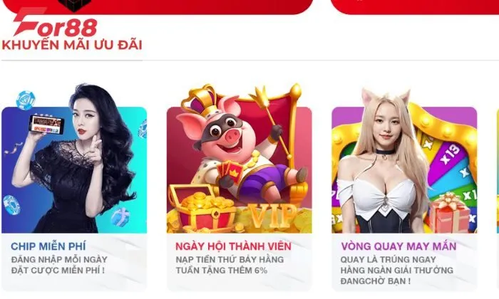 Khuyến mãi For88 kỷ niệm thành lập Tham gia khuyến mãi For88 kỷ niệm thành lập không giới hạn