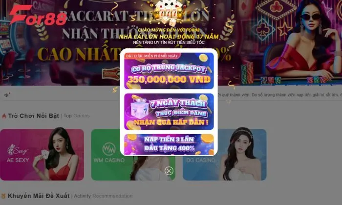 Các bước tham gia khuyến mãi For88 thưởng nạp lần hai cụ thể