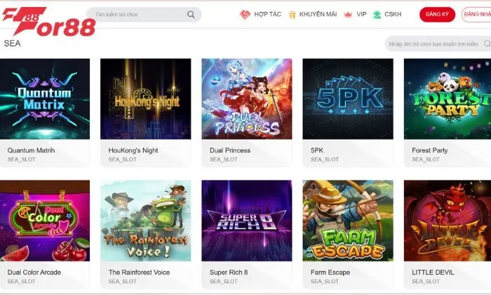 SEA sở hữu kho game siêu khủng lên đến hàng chục tựa game khác nhau