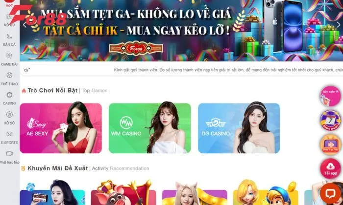 Tải For88 trên máy tính Người chơi tải For88 trên máy tính thành công được trải nghiệm chơi game cực hot