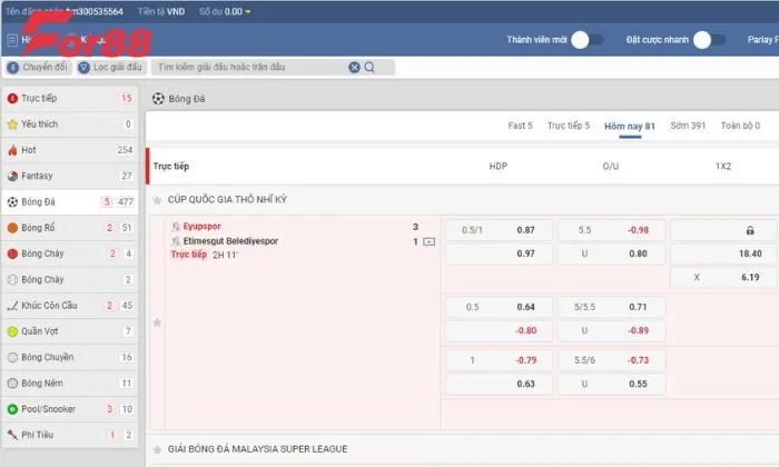 UG Sports For88 UG Sports For88 - sảnh game đình đám tại For88