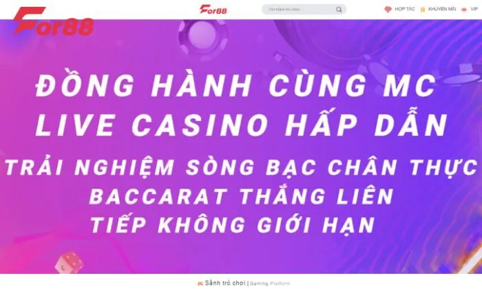 Có nhiều hình thức đa dạng Ưu đãi For88 Casino