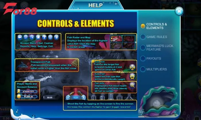 VNRTG fish For88 Tận dụng các kỹ năng đặc biệt