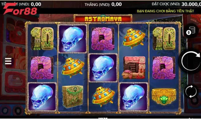 WM nổ hũ For88 Nổ hũ Astromaya đưa người chơi trở lại với nền văn minh Maya huyền bí