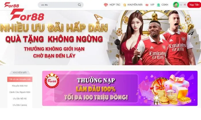 Xóc đĩa For88 Xóc đĩa For88 luôn mang đến những ưu đãi đặc biệt