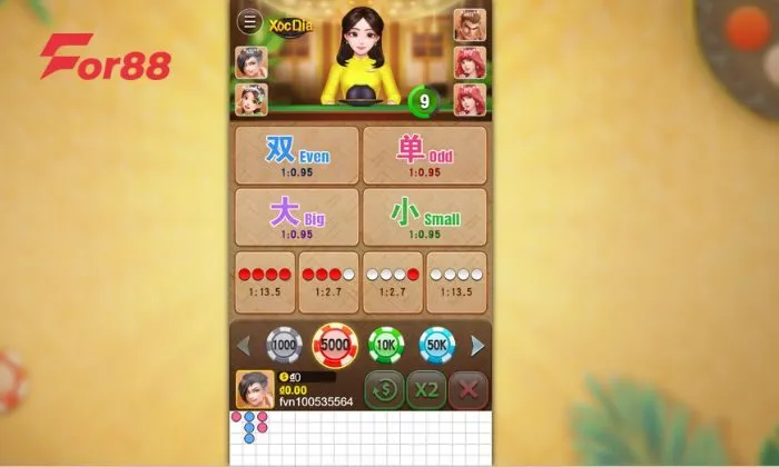 Xóc đĩa For88 Truy cập sảnh game For88 qua đường link chính thức từ nhà cái