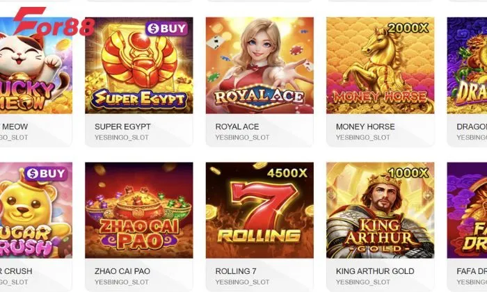 Các trò chơi tại sảnh cược Yesbingo Slot có luật chơi đơn giản, dễ hiểu 