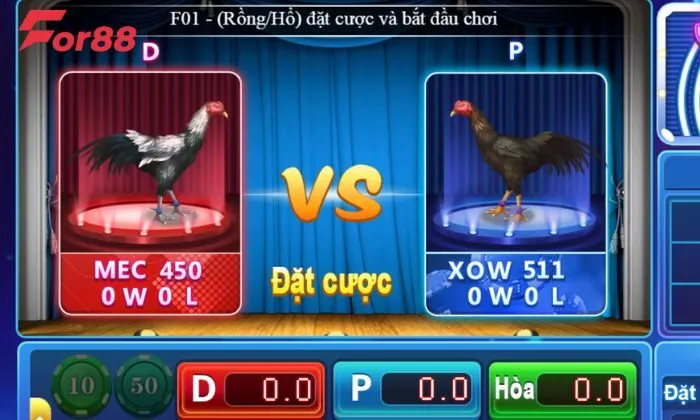 Giao diện game đá gà cực cháy