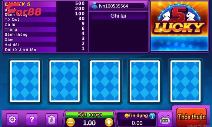 Giao diện cuốn hút tại nhà cái For88