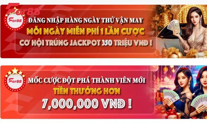 Khuyến mãi liên tục tại For88 dành cho người chơi